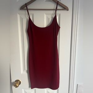 M Boutique dark red mini dress